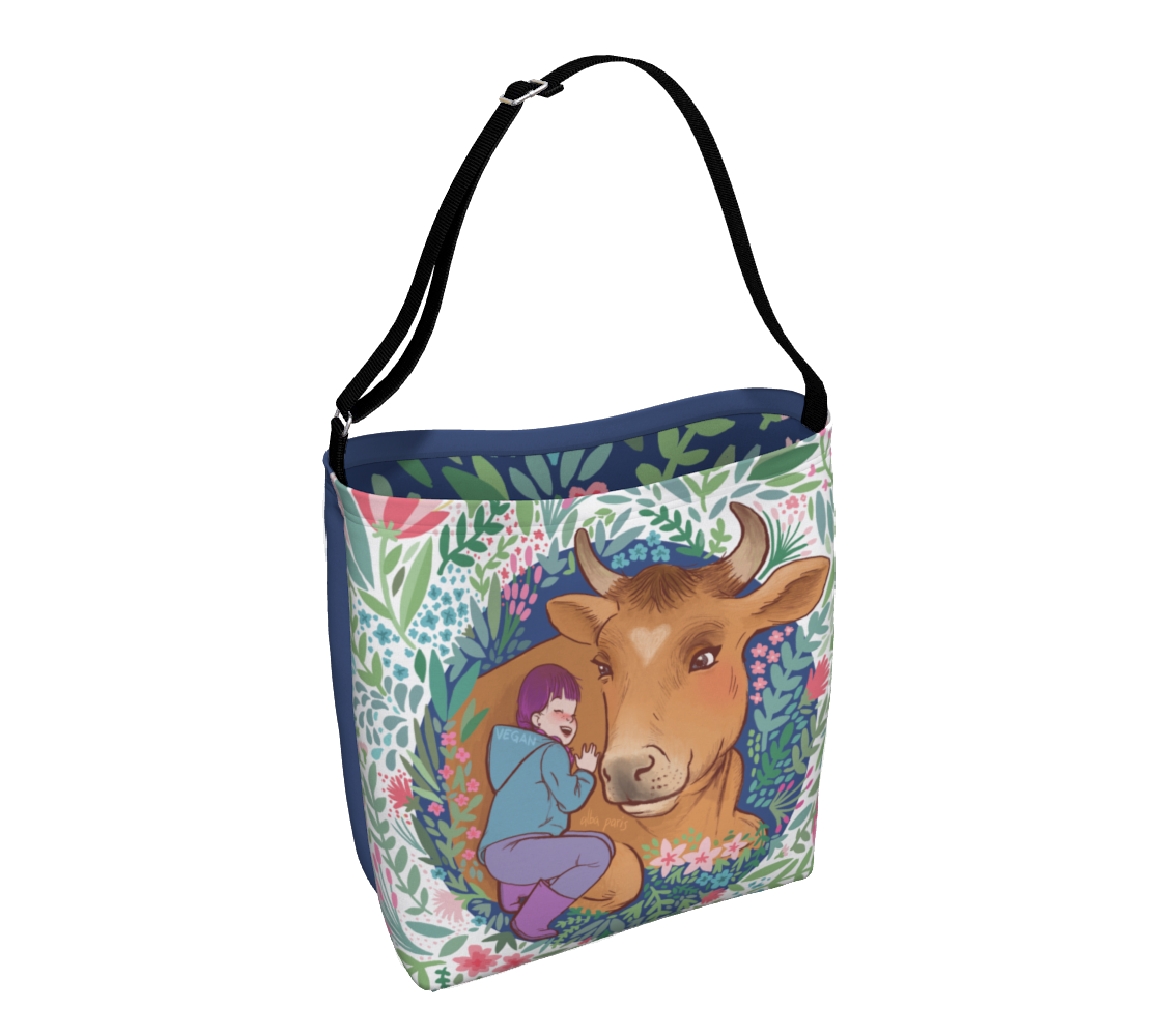 Friends Not Food Adjustable Shoulder Bag