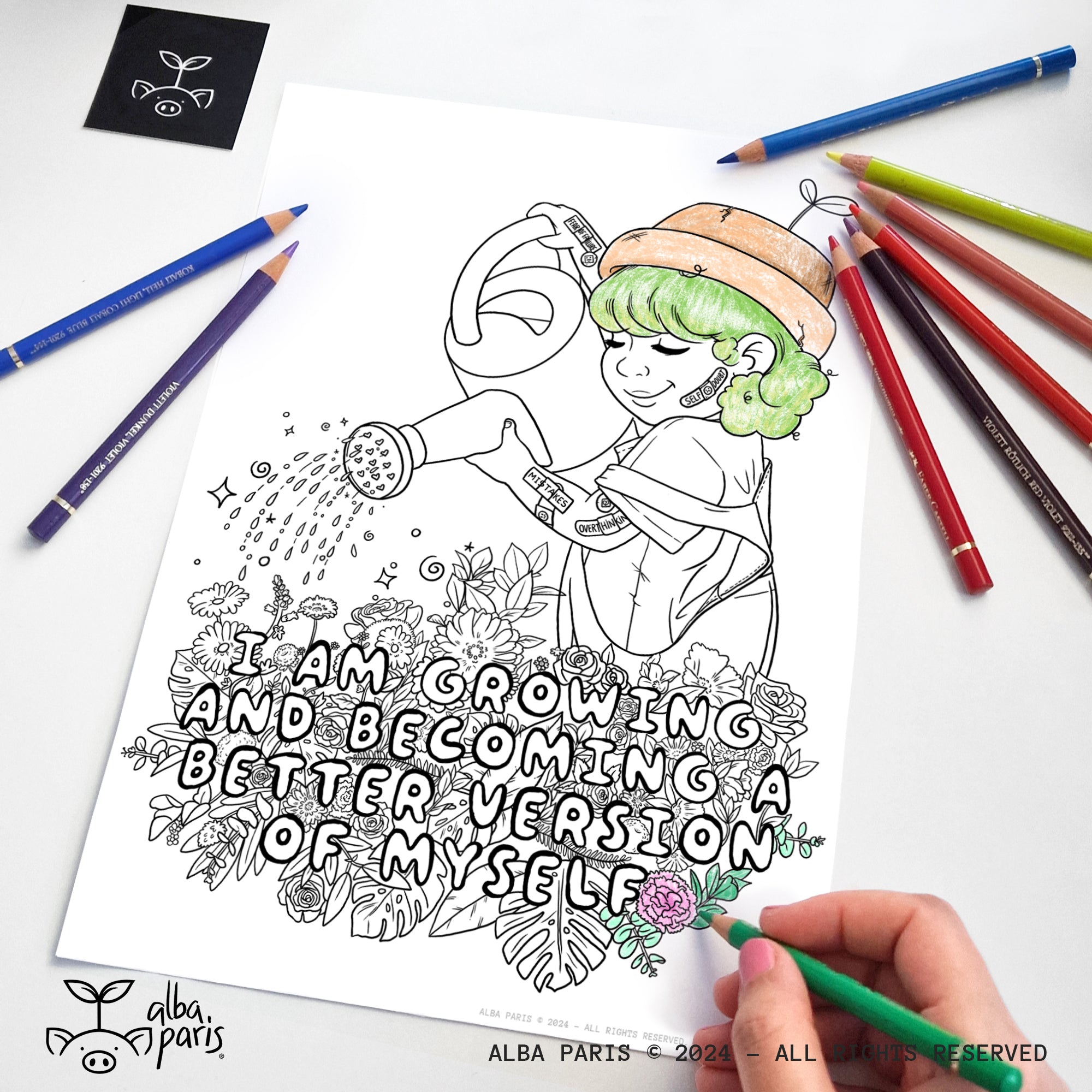 I Am Growing Coloring Page
