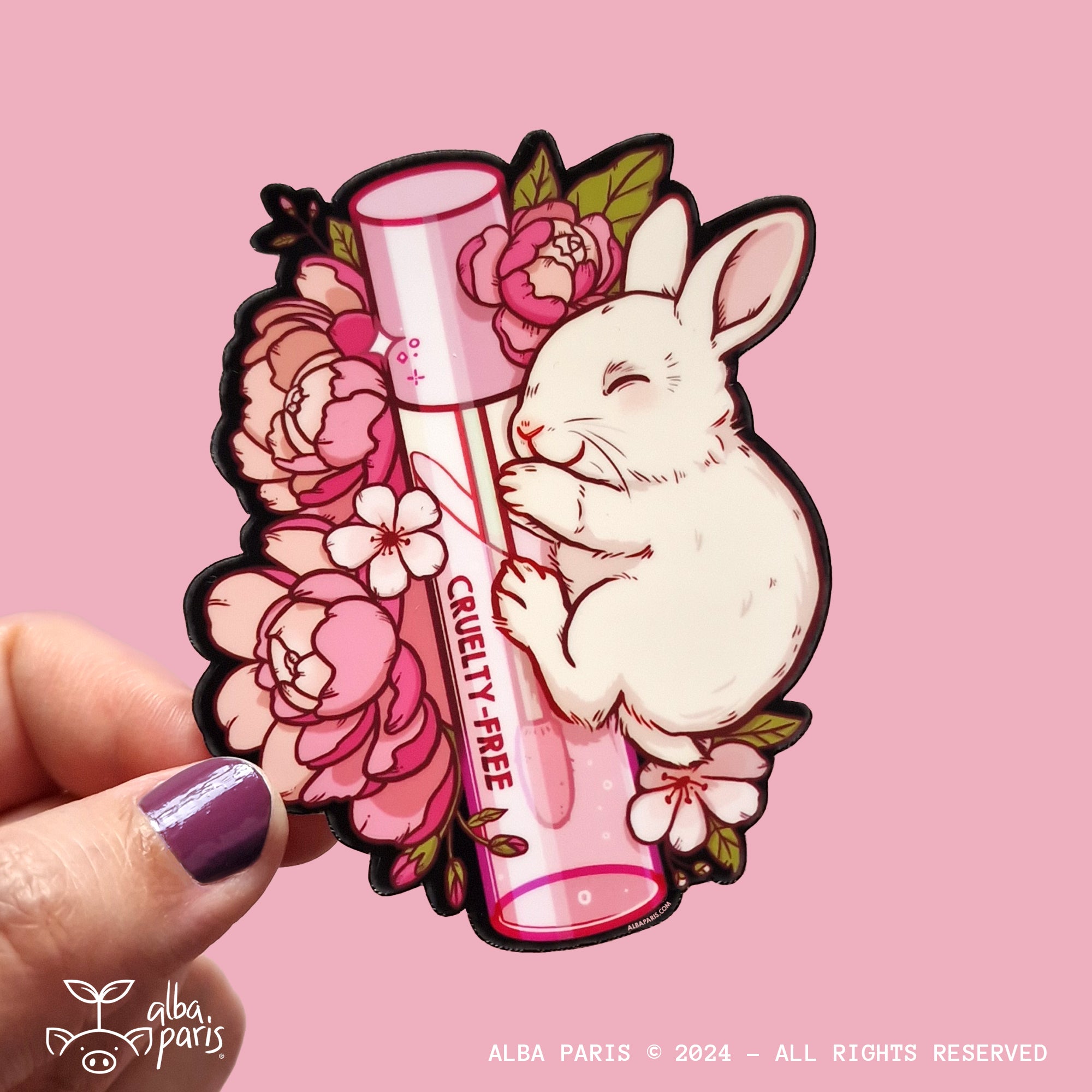 Cruelty- Free Bunny Sticker