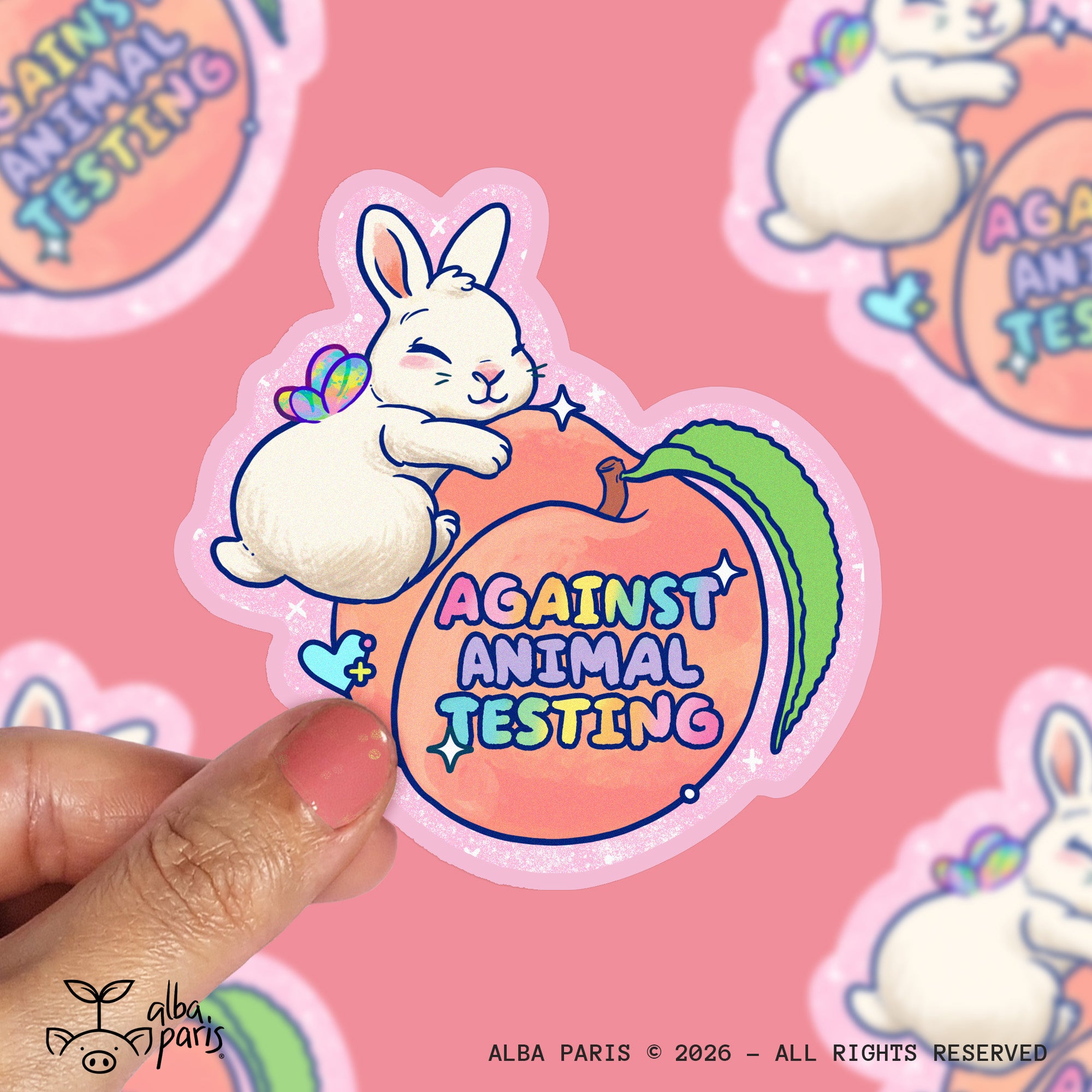 Against Animal Testing Sticker