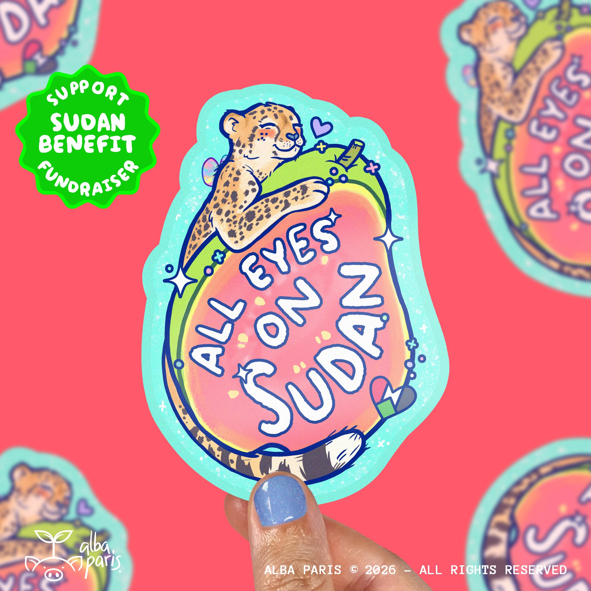 All Eyes On Sudan - Fundraiser Sticker