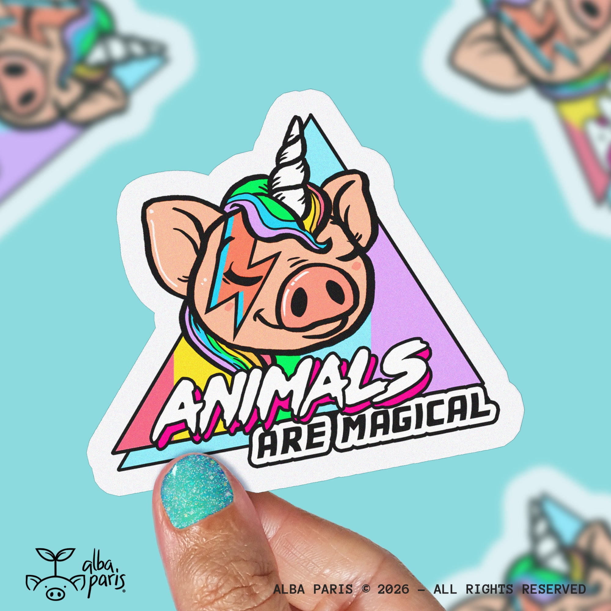 Animals Are Magical Sticker