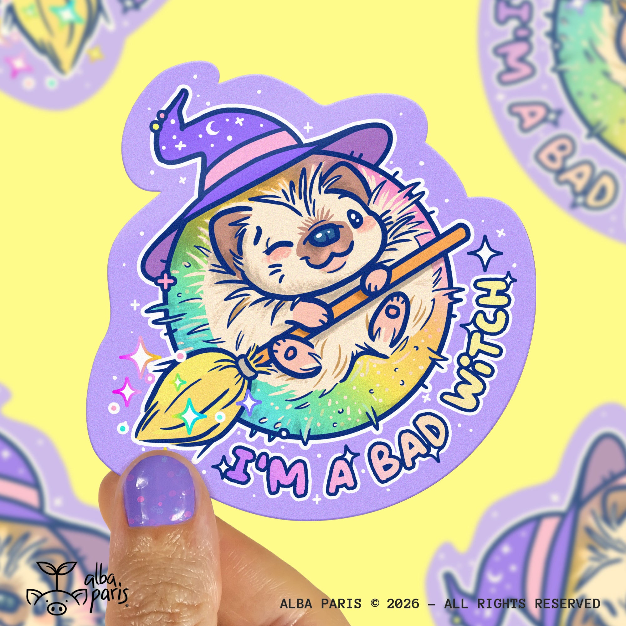 I'm A Bad Witch Sticker