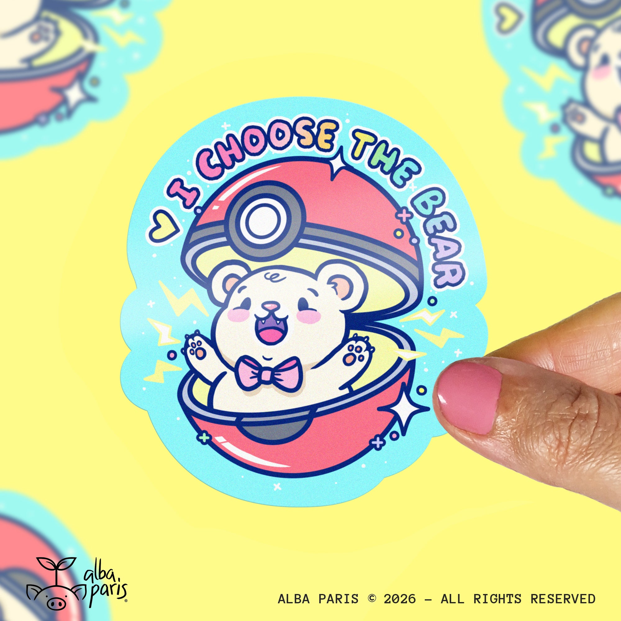 I Choose The Bear Sticker
