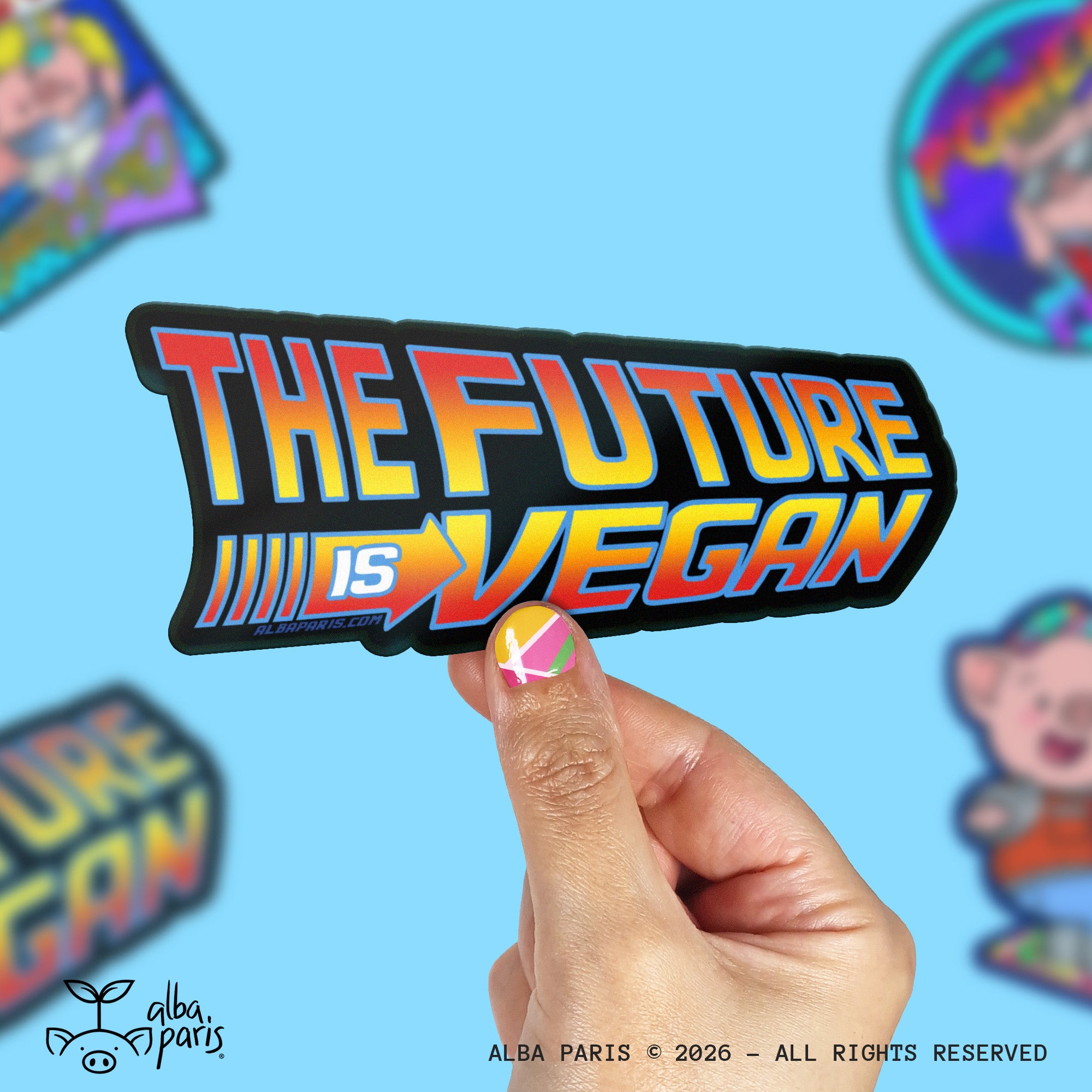 The Future Is Vegan Sticker