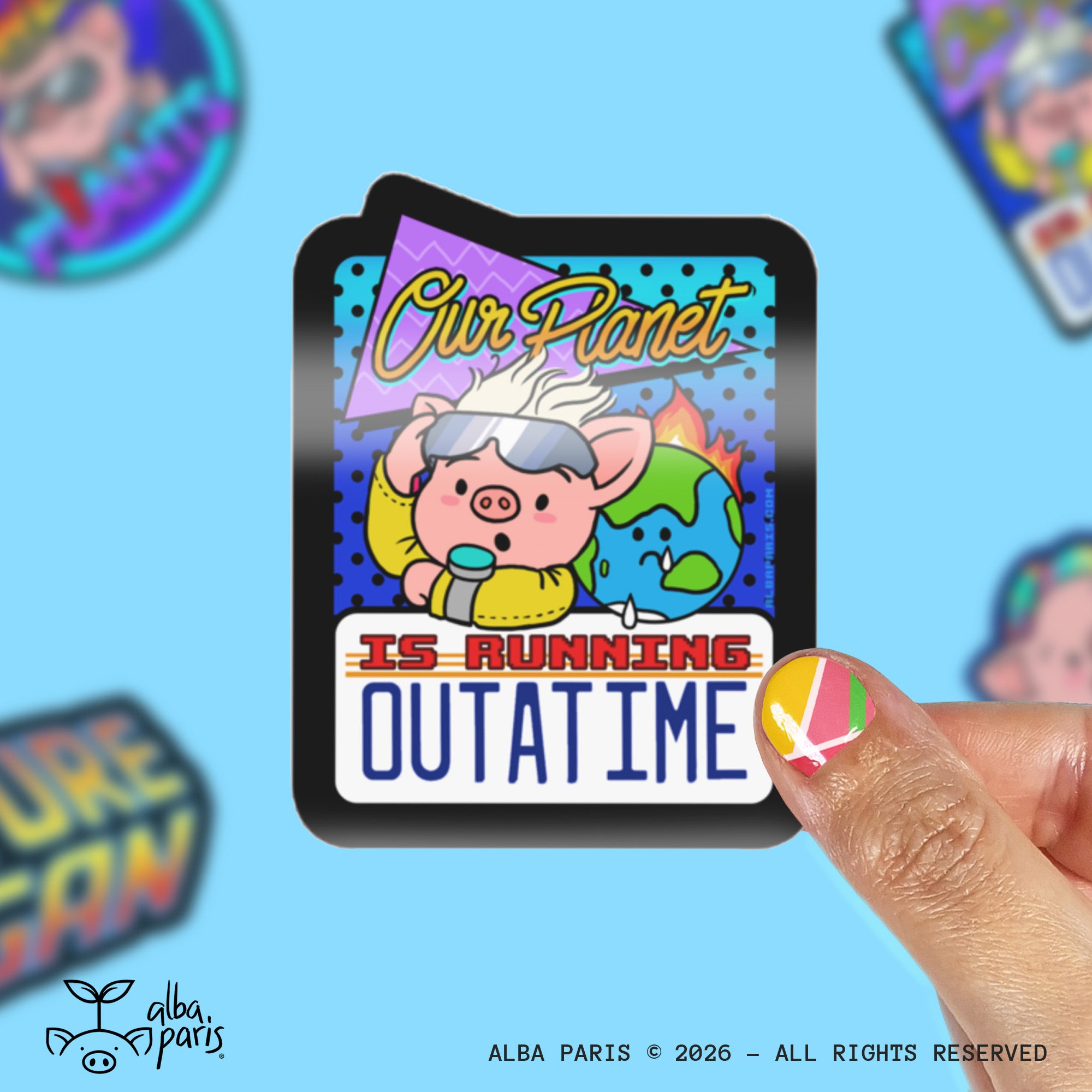 OUTATIME Climate Change Sticker