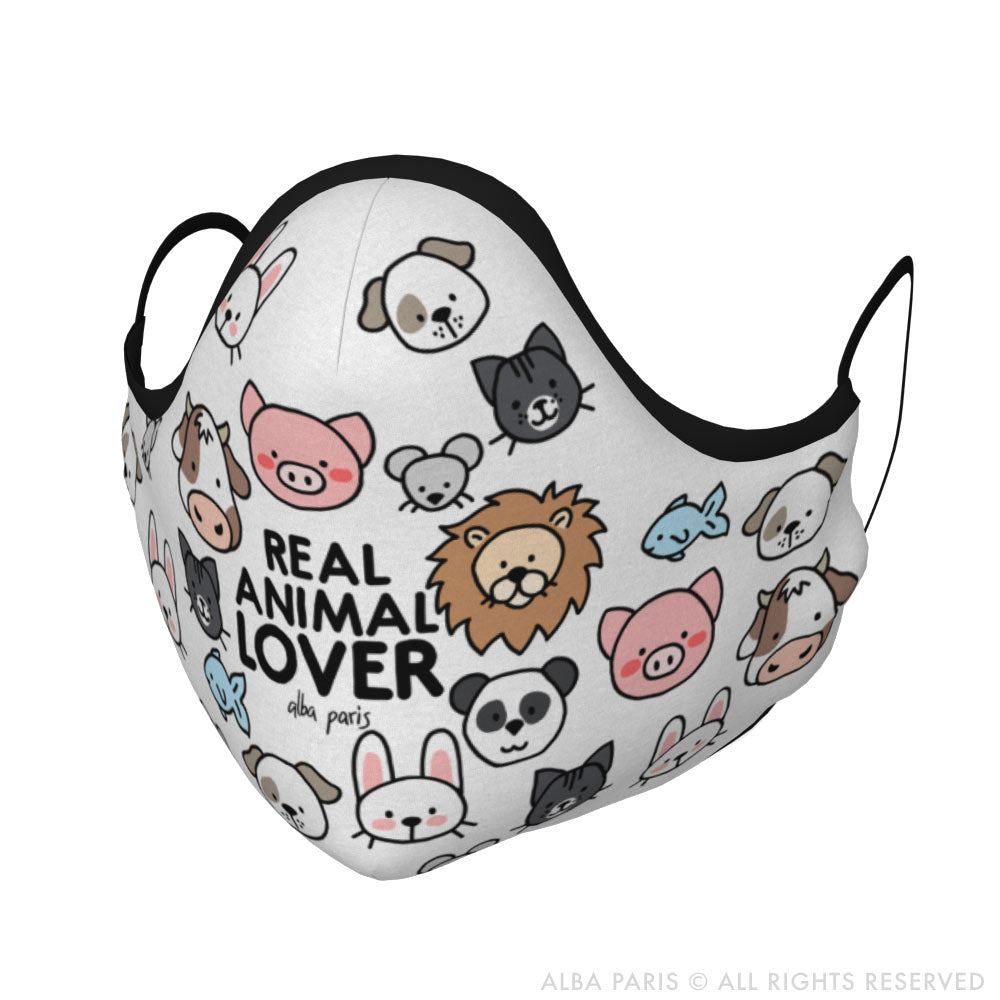 Real Animal Lover Face Covering With Filter Pocket