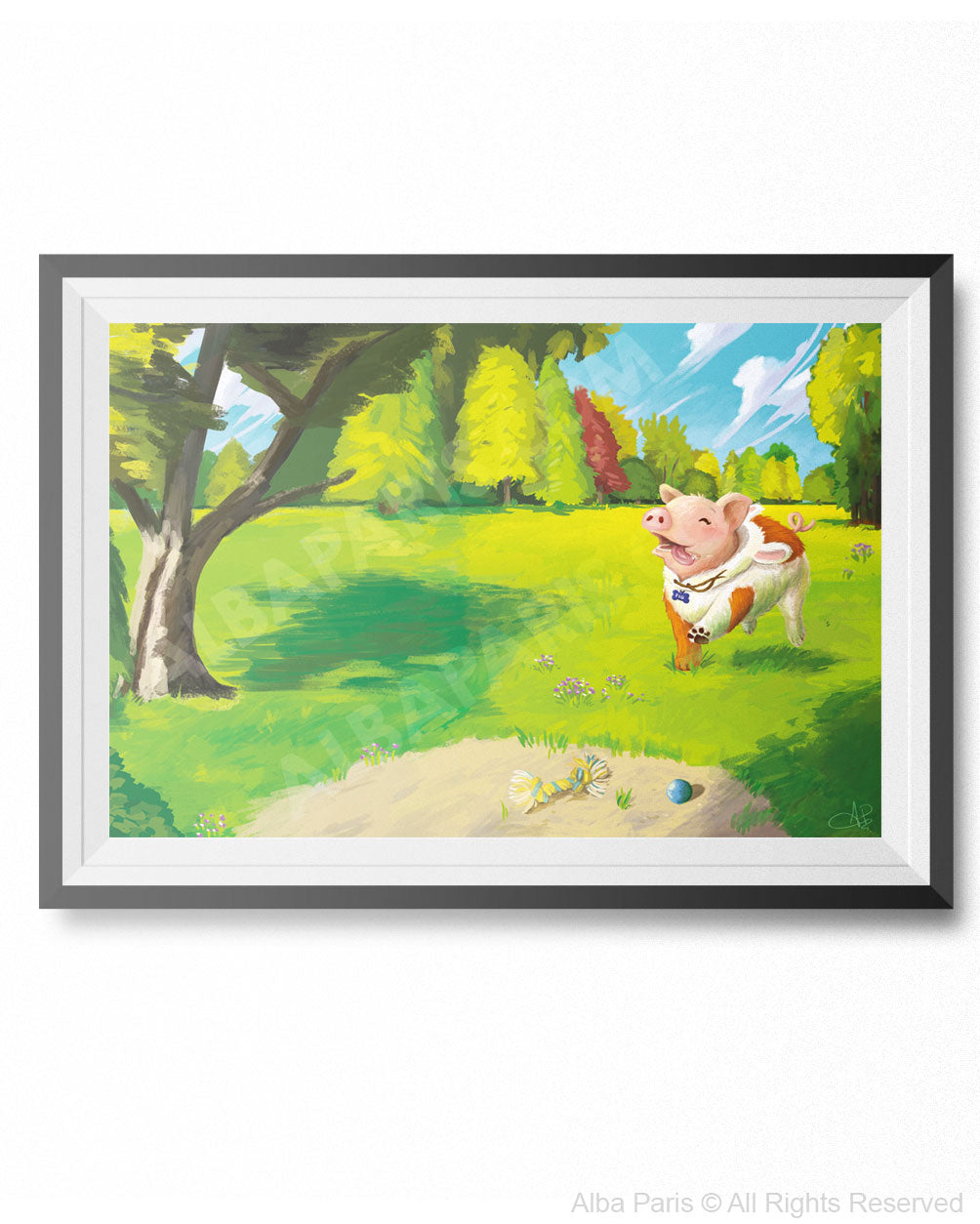 "I Wish I Was a Dog" Art Print