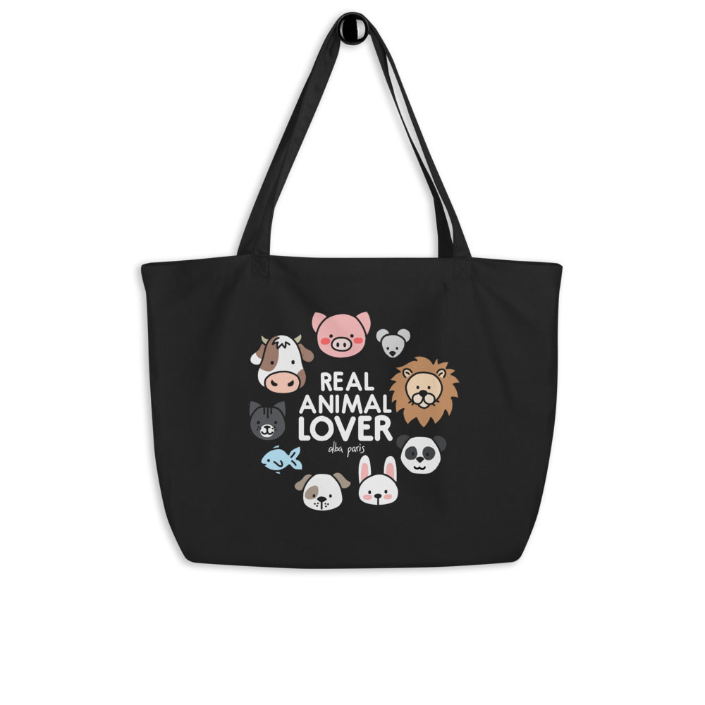 Real Animal Lover Organic Shopping Bag