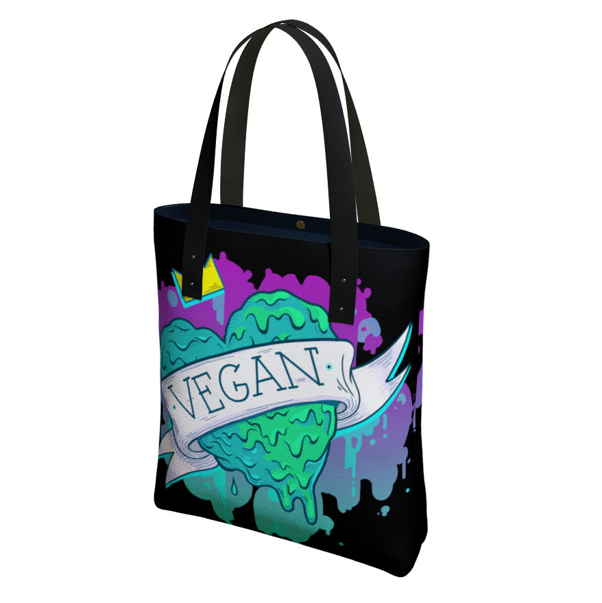 Vegan Heart Premium Tote Bag