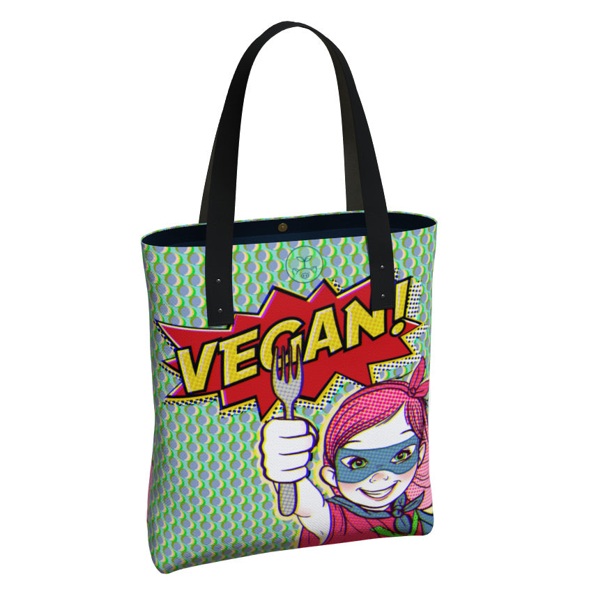 Vegan Superhero Premium Tote Bag