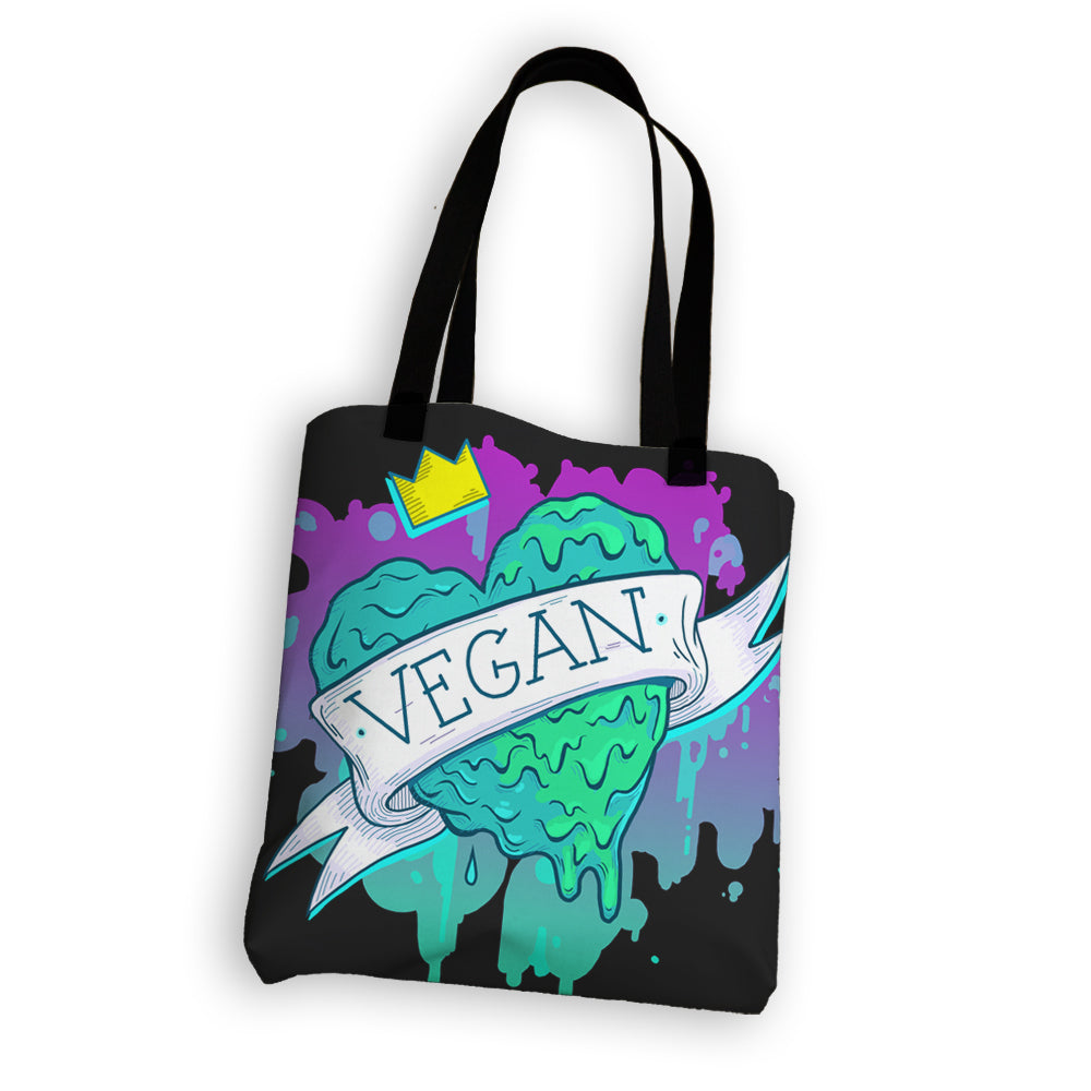 Vegan Heart Tote Bag