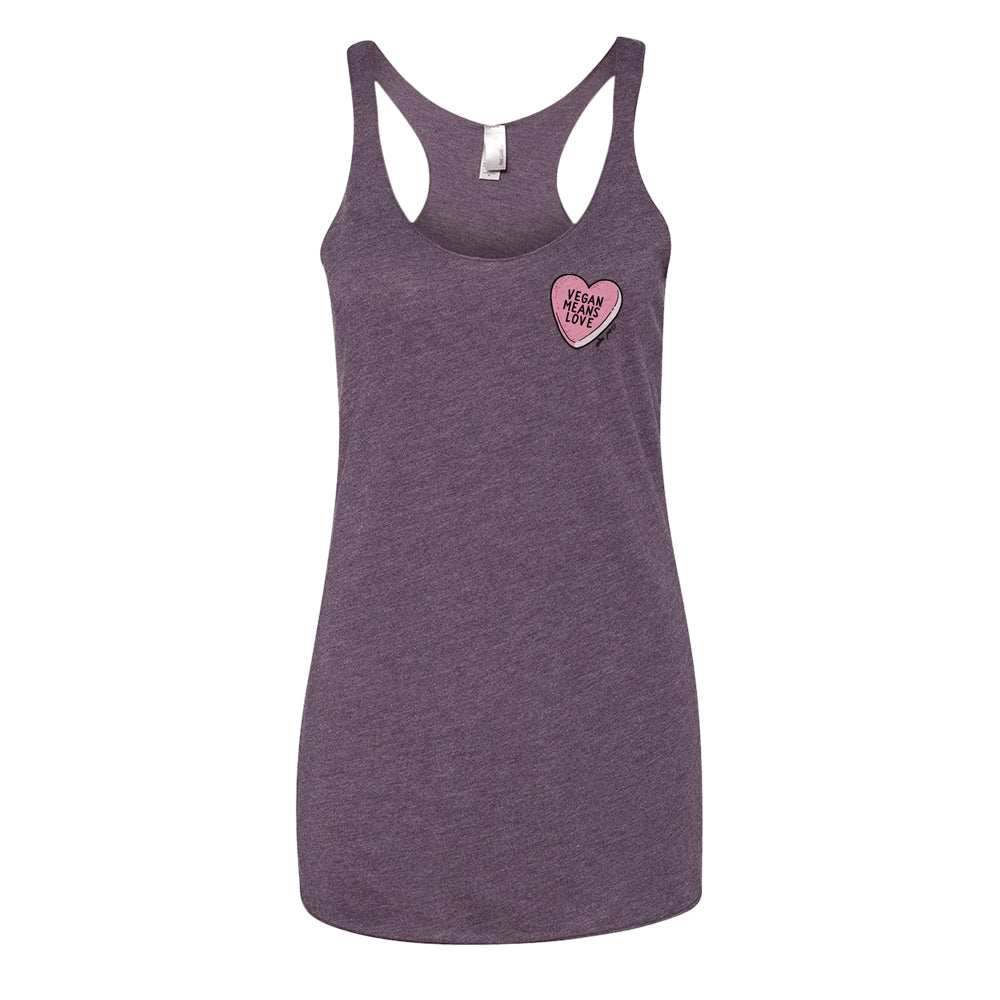 Vegan Means Love (Candy) Tank Top