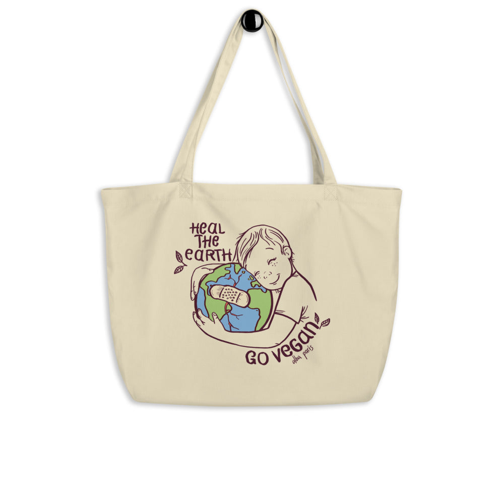 Heal the Earth Organic Shopping Bag